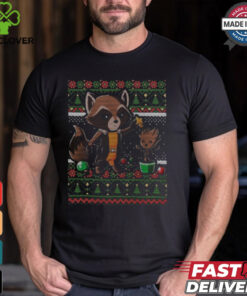 Rocket Raccoon Groot Ugly Christmas Shirt
