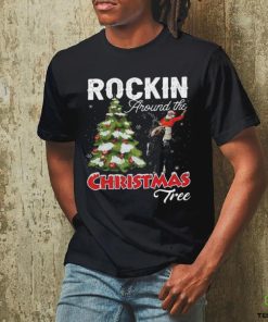 Rockin Around The Christmas Tree Cowboy Santa Horse 2023 T shirt 1 Rockin Around The Christmas Tree Cowboy Santa Horse 2023 T shirt