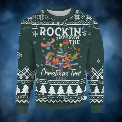 Rockin Around The Christmas Tree Mickey Ugly Xmas Sweater Gift For Disney Fan