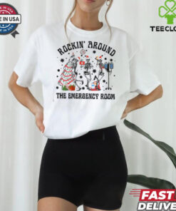 Rockin Around The Emergency Room Shirt, Christmas Shirt For Doctors, ER Xmas Shirt 1 Rockin Around The Emergency Room Shirt, Christmas Shirt For Doctors, ER Xmas Shirt