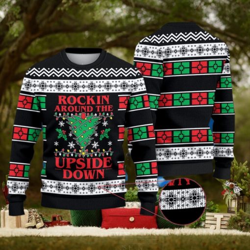 Rockin Around The Upside Down Christmas 3D All Over Printed Ugly Christmas Sweater