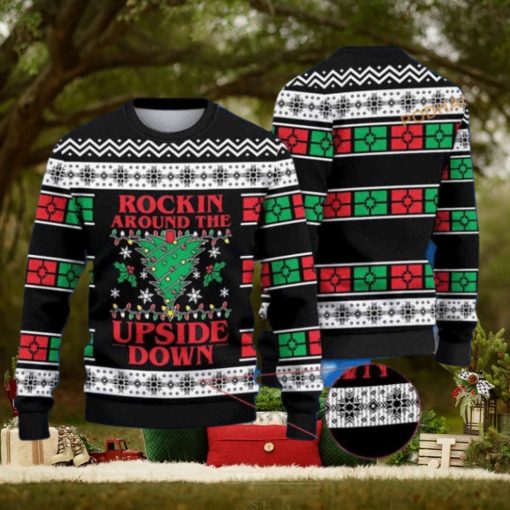Rockin Around The Upside Down Ugly Christmas 3D Sweater, Friends Christmas Sweater