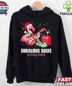 Rockin’ Flamingo Christmas rocks shirt