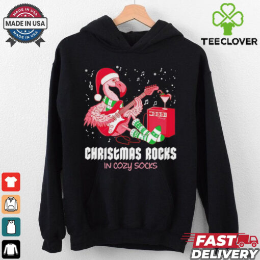 Rockin’ Flamingo Christmas rocks shirt