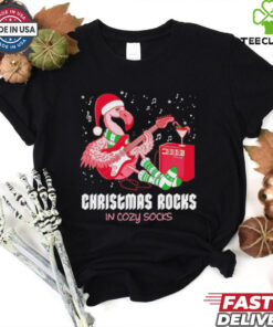 Rockin’ Flamingo Christmas rocks shirt
