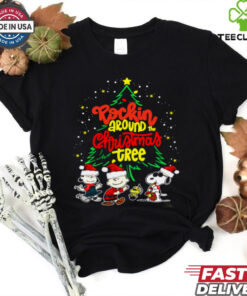 Rockin peanut around christms tree shirt