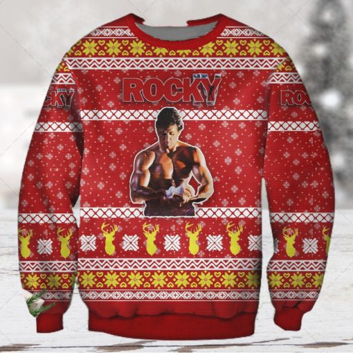 Rocky Balboa Ugly Christmas Sweater 3D Shirt