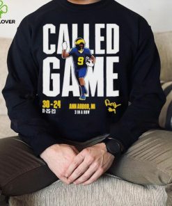 Rod Moore Called Game Vs Osu Ann Arbor, MI 3 In A Row Signature T hoodie, sweater, longsleeve, shirt v-neck, t-shirt