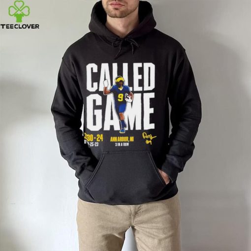 Rod Moore Called Game Vs Osu Ann Arbor, MI 3 In A Row Signature T hoodie, sweater, longsleeve, shirt v-neck, t-shirt