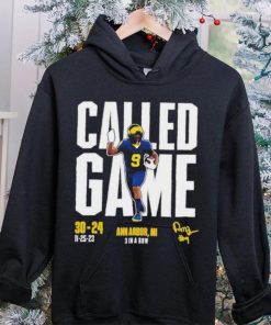 Rod Moore Called Game Vs Osu Ann Arbor, MI 3 In A Row Signature T hoodie, sweater, longsleeve, shirt v-neck, t-shirt