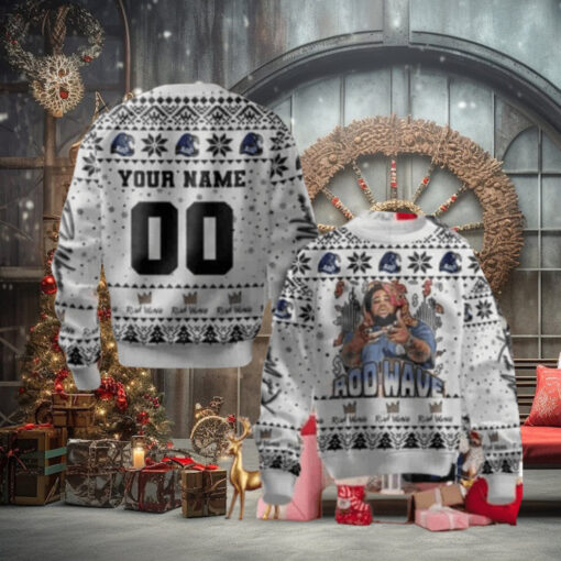 Rod Wave Rapper Custom Name Christmas Sweater Chirstmas Gifts 2024 Xmas For Family And Friends Ugly Sweater