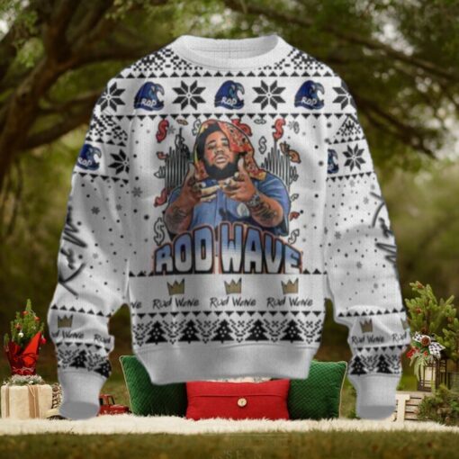 Rod Wave Special Edition Chirstmas Gifts 2024 Xmas For Family And Friends Ugly Sweater