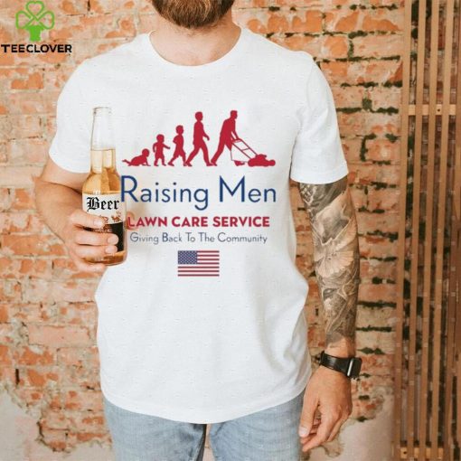 Rodney Smith Jr Raising Men Lawn Care Service Giving Back To The Community Usa Flag t hoodie, sweater, longsleeve, shirt v-neck, t-shirt