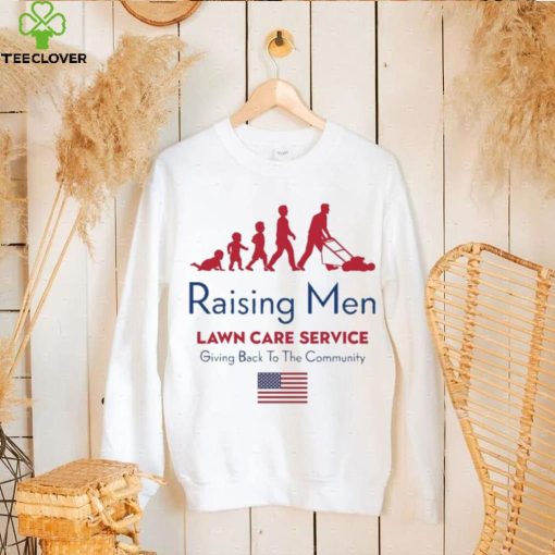 Rodney Smith Jr Raising Men Lawn Care Service Giving Back To The Community Usa Flag t hoodie, sweater, longsleeve, shirt v-neck, t-shirt