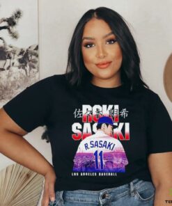 Roki Sasaki Los Angeles Dodgers Landmark city skyline shirt
