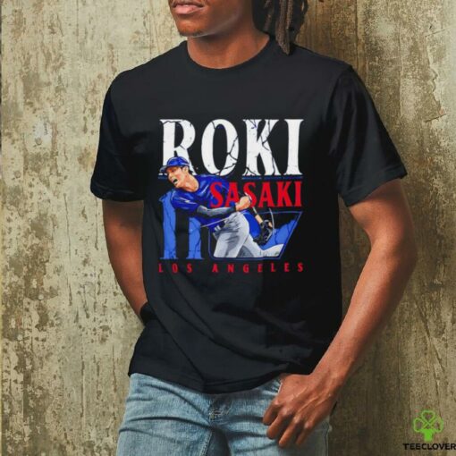 Roki Sasaki Los Angeles Dodgers player name shirt