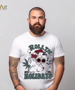 Rollin Into The Holidays Smoker Santa Shirt