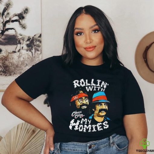 Rollin With My Homie Cheech And Chong Unisex Shirt