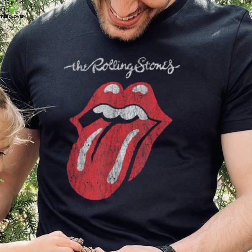 Rolling Stoned T Shirt Official Script Tongue Vintage Shirt