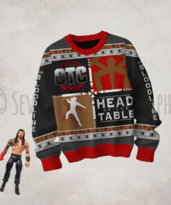 Roman Reigns OTC Head Of The Table WWE Ugly Sweater