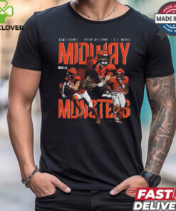 Rome Odunze Caleb Williams D.J. Moore Chicago Bears Midway Monsters Graphic t hoodie, sweater, longsleeve, shirt v-neck, t-shirt