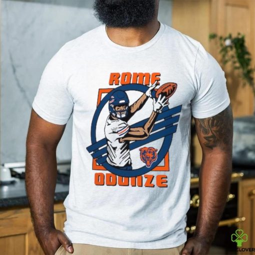 Rome Odunze Chicago Bears Homage Caricature Player Tri Blend T Shirt