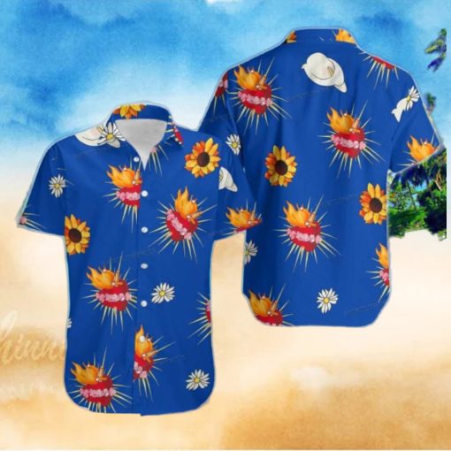 Romeo And Juliet Sacred Heart Button Up Hawaiian Shirt Best Gift