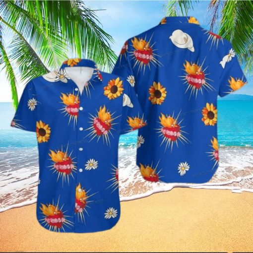 Romeo And Juliet Sacred Heart Button Up Hawaiian Shirt