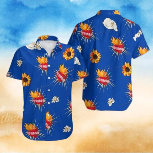 Romeo And Juliet Sacred Heart Button Up Hawaiian Shirt