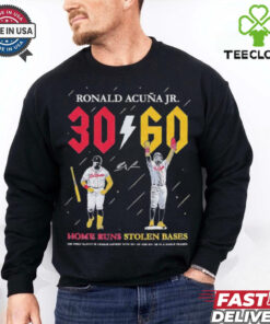 Ronald Acuna Jr. 30 Home Runs 60 Stolen Bases signature shirt