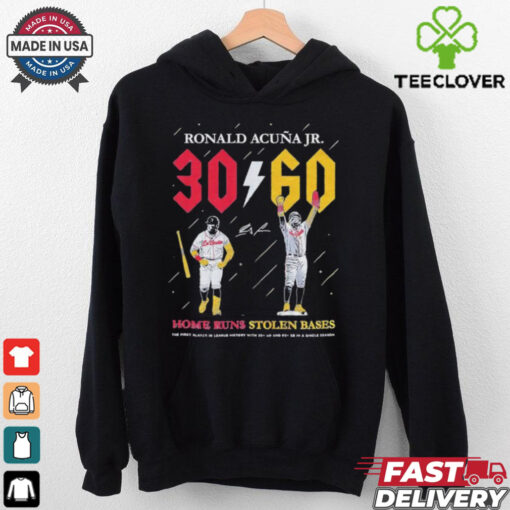 Ronald Acuna Jr. 30 Home Runs 60 Stolen Bases signature shirt