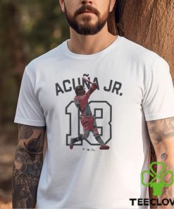 Ronald Acuña Jr. Atlanta Braves Double Play Name & Number Shirt