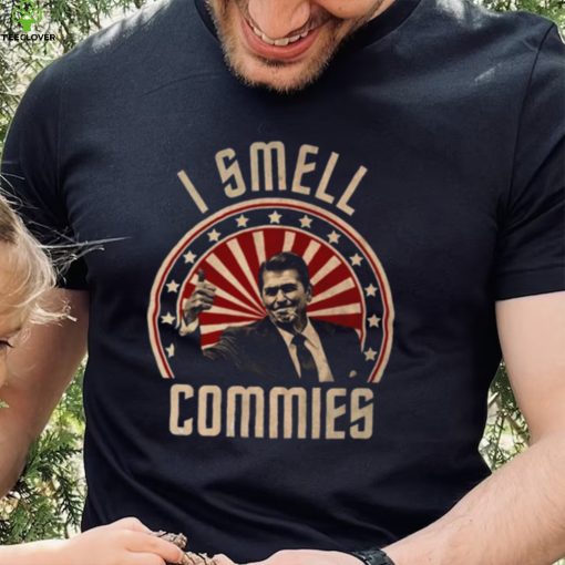 Ronald Reagan I Smell Commies Funny Political Humor hoodie, sweater, longsleeve, shirt v-neck, t-shirt