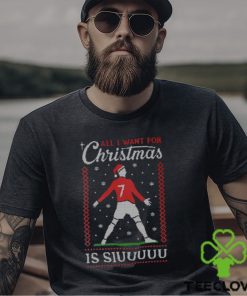 Ronaldo All I Want For Christmas Is Siuuu T Shirt