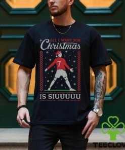 Ronaldo All I Want For Christmas Is Siuuu T Shirt 2 Ronaldo All I Want For Christmas Is Siuuu T Shirt