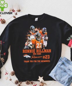 Ronnie Hillman Denver Broncos 1991 2022 Thank You For The Memories Signatures Shirt