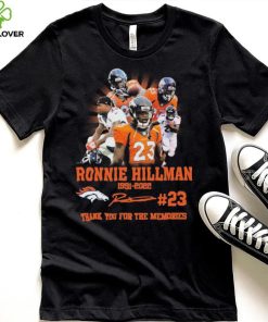 Ronnie Hillman Denver Broncos 1991 2022 Thank You For The Memories Signatures Shirt