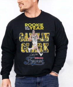 Rookie Of The Year Caitlin Clark Indiana Fever Signature Graphich Design Vintage T Shirt