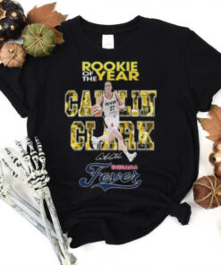 Rookie Of The Year Caitlin Clark Indiana Fever Signature Graphich Design Vintage T Shirt