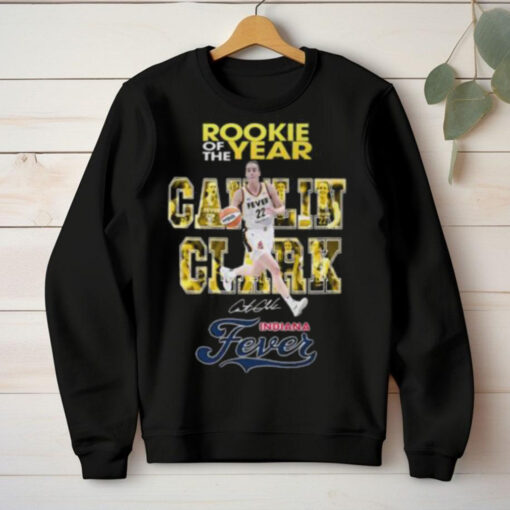 Rookie Of The Year Caitlin Clark Indiana Fever Signature Graphich Design Vintage T Shirt