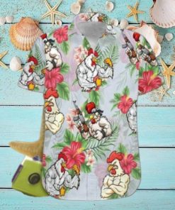 Rooster Fighter Hawaiian Shirt