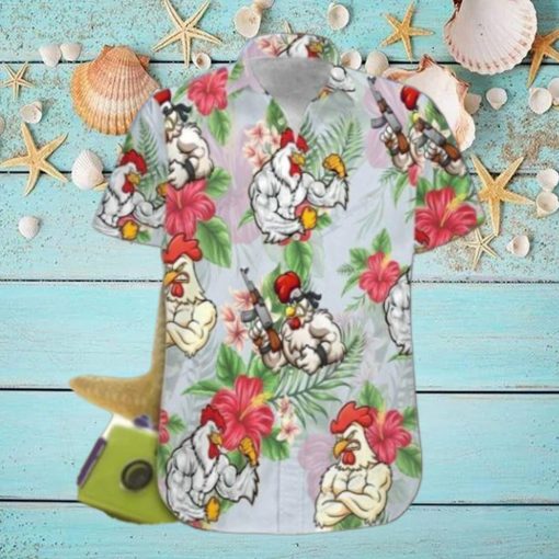 Rooster Fighter Hawaiian Shirt