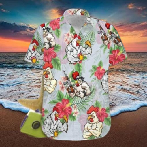 Rooster Fighter Hawaiian Shirt