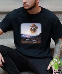 Rootin' Shootin' But Mostly Tootin' Raccoon Cowboy Shirt