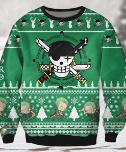 Roronoa Zoro One Piece Anime Ugly Christmas Sweater 3D Shirt