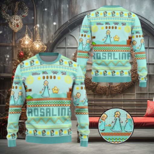 Rosalina Princess Ugly Sweater, Mario Characters Holiday Sweater