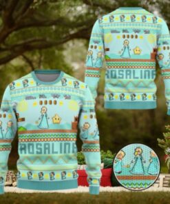Rosalina Princess Ugly Sweater, Mario Characters Holiday Sweater