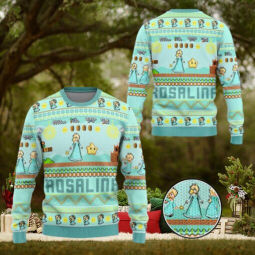 Rosalina Princess Ugly Sweater, Mario Characters Holiday Sweater