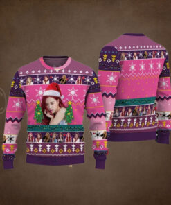 Rose BLACKPINK Chirstmas Gifts 2024 Xmas For Family And Friends Ugly Sweater