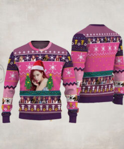 Rose BLACKPINK Chirstmas Gifts 2024 Xmas For Family And Friends Ugly Sweater